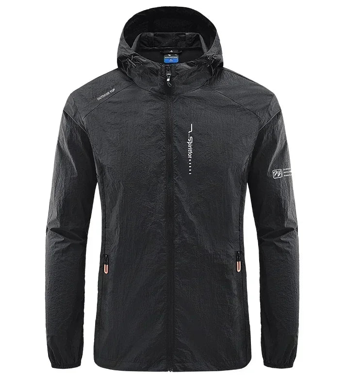 UV Protection Windbreaker Quick Dry Jacket Outdoor Sun-Protective Thin Hiking Fishing Cycling Hooded Sport Light