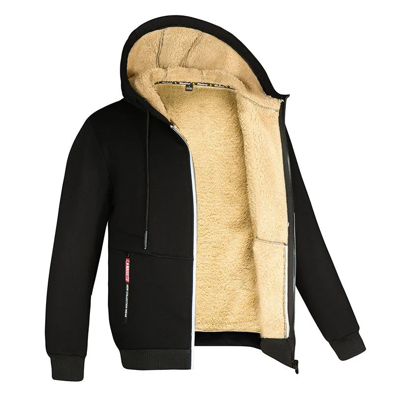 Trendy Sweatshirt Coat Front Pockets