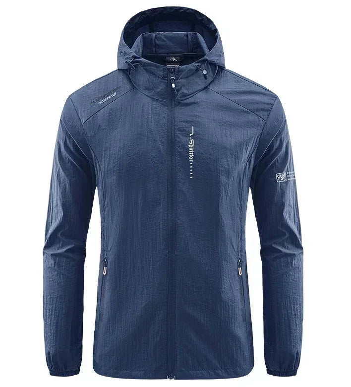 UV Protection Windbreaker Quick Dry Jacket Outdoor Sun-Protective Thin Hiking Fishing Cycling Hooded Sport Light