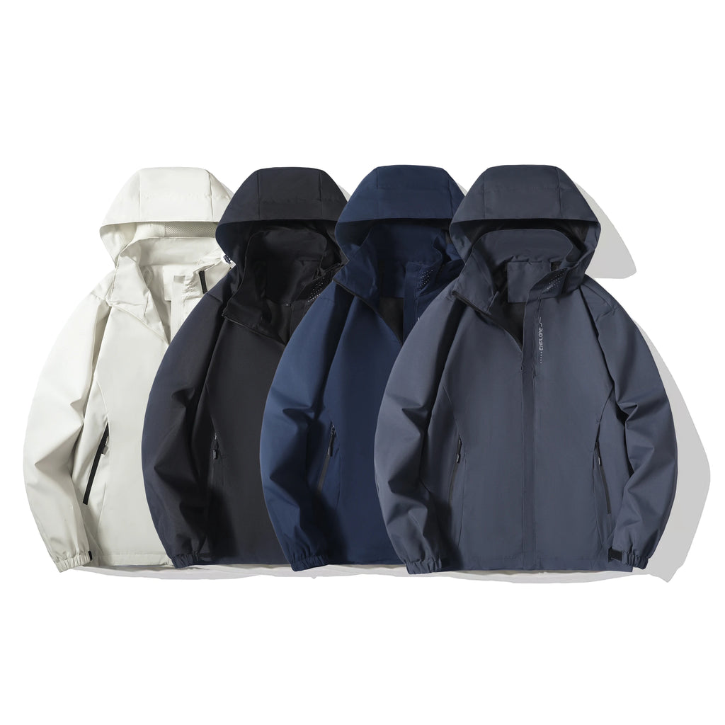 Men's Waterproof Rain Jacket Lightweight Outer Hooded