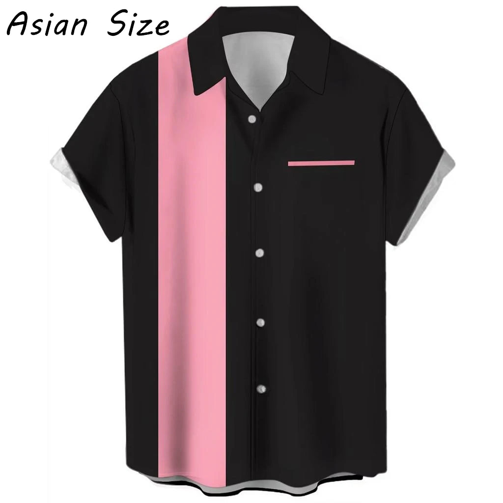 Casual Simple Stripe Hawaiian Shirt