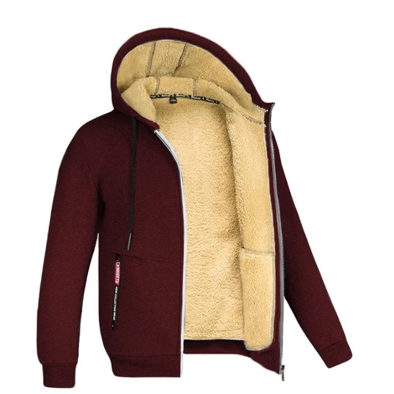 Trendy Sweatshirt Coat Front Pockets