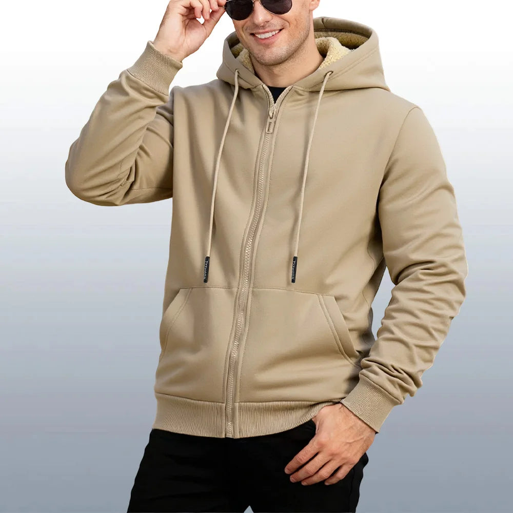 Winter Lambswool Zipper Hoodies