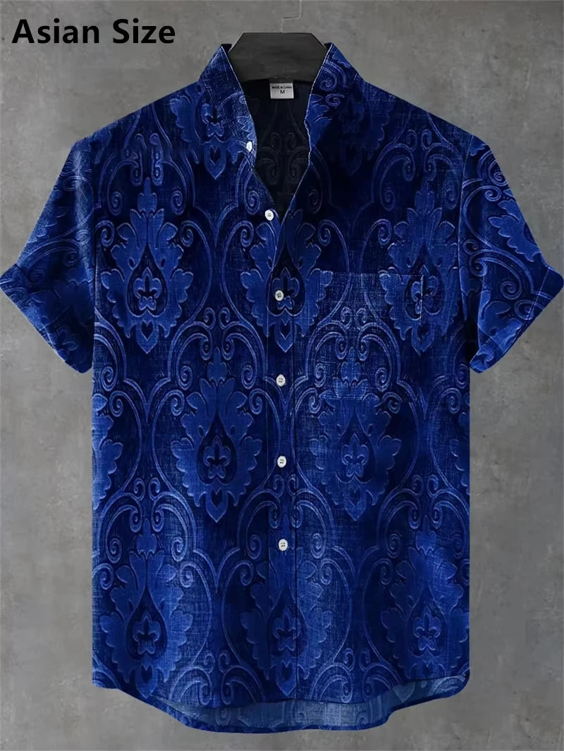 Vintage Men's Shirt 3D Printed Shirt