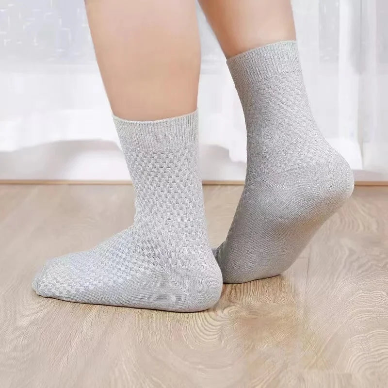 10Pairs/Lot Men's Bamboo Socks Comfortable Breathable Casual