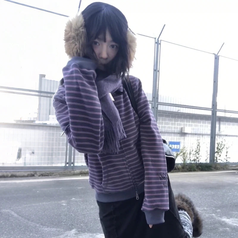 Turtleneck Knitted Jacket 