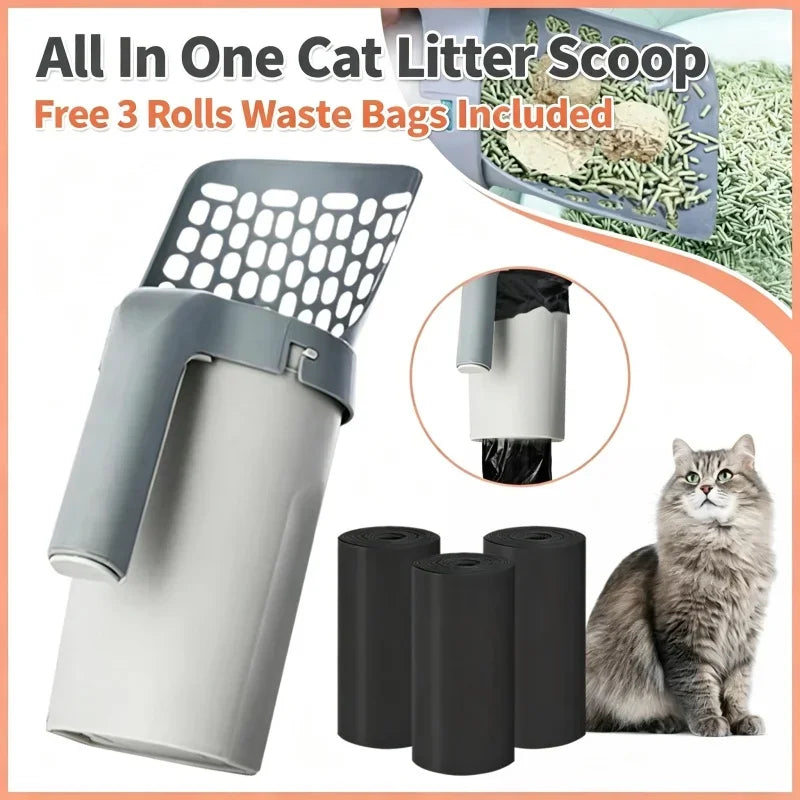 Detachable All in One Cat Litter Scooper 